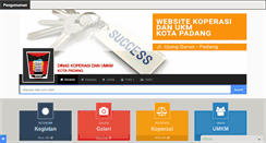 Desktop Screenshot of diskop.padang.go.id