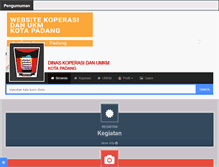 Tablet Screenshot of diskop.padang.go.id