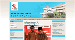 Desktop Screenshot of disdik.padang.go.id